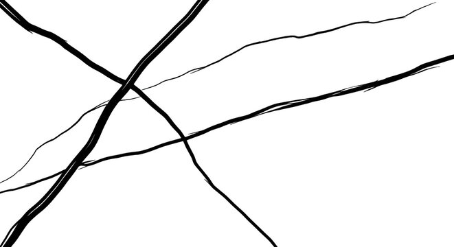 Abstract Black and White Line Art Design.