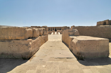 The Temple of Seti I  known as the Great Temple of Abydos , Egypt