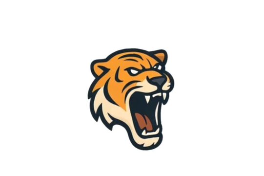 Animated video of a roaring tiger with open mouth and fierce expression, symbolizing strength, power, and wildlife spirit, perfect for mascot intro, sports opener, branding, and creative projects.