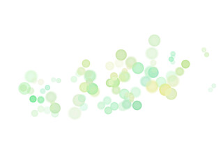 Vibrant green and yellow bokeh circles create a joyful, energetic abstract background for creative projects