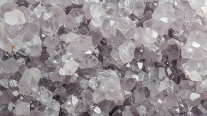 Close-up macro shot of a dazzling amethyst geode, showcasing the intricate crystalline structure and vibrant purple hues of the mineral