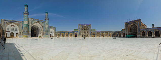 Fototapeta premium Herat, Afghanistan - 3rd biggest city of Afghanistan and with a strong Persian influence, Herat is a Unesco World Heritage site due to its wonderful islamic architecture