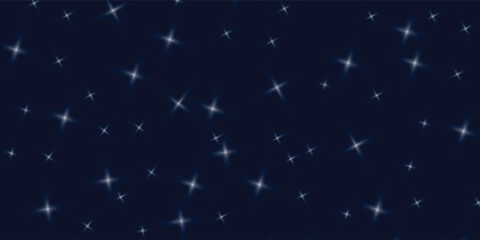Fototapeta premium Dark background, starry sky, the shining stars. Abstract stars. Flat style. Vector design for web banners, covers,