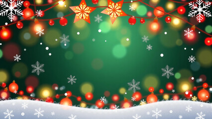 festive_christmas_red_green_snow_lights