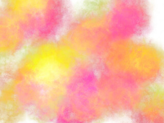 Vibrant abstract energy explosion with bright pink, yellow, and green hues creating dynamic motion