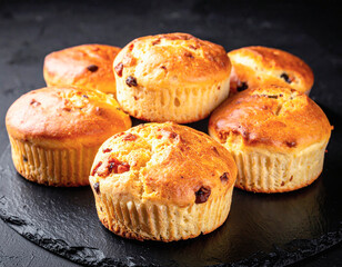 ならべられた伝統的な焼菓子/ マフィン 