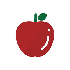 apple  logo icon illustration flat