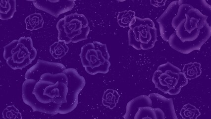 Midnight Purple Watercolor Background with Elegant Smooth Gradient.