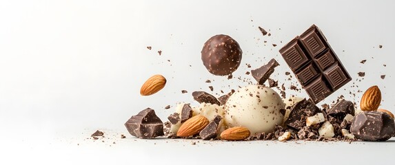 Delectable Chocolate Creations and Almonds in Motion