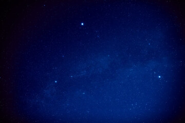 Milky way stars and constellations with a galaxy background.