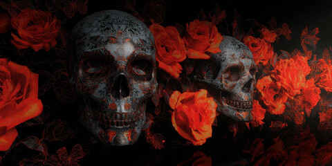 Dia de Muertos. fondo. ambiente.