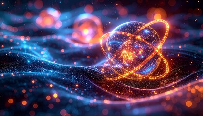 Wellen in digitalem Raster