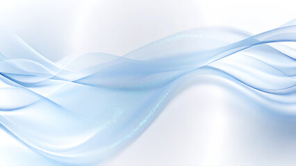 Fototapeta premium Elegant Shimmering Gradient Sapphire Blue Ribbon Adorning Abstract Pattern on White Background
