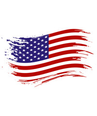 Independence day usa retro flag