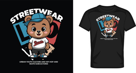 Urban Streetwear T Shirt Design