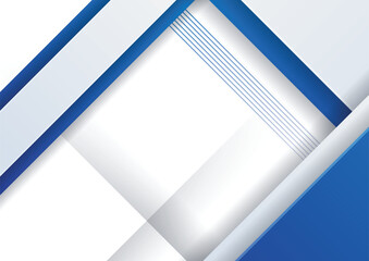 Abstract blue and grey tech geometric banner design