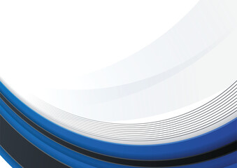 Abstract background blue wave business template