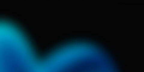Cyan teal neon swirl abstract liquid gradient background with glossy effect