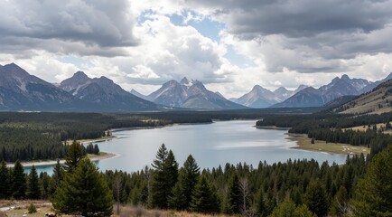 Fototapeta premium mountain lake in the mountains