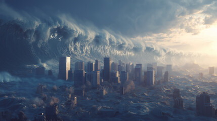 When the Ocean Devours the City: Tsunami as the Face of Climate Collapse