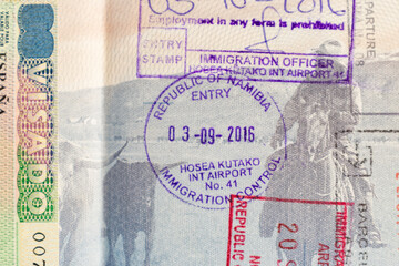 passport stamps and visas 