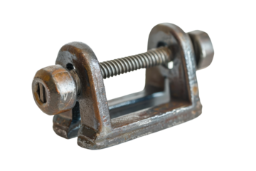 Heavy clamp tool with durable body and flat screw mechanism