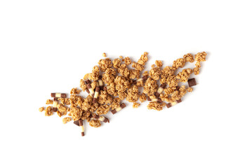 Granola, Muesli Breakfast, Crunchy Cereal Breakfast, Oatmeal Muesli with Seeds and Grains, Healthy Diet