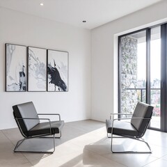 Modern minimalist living room interior design