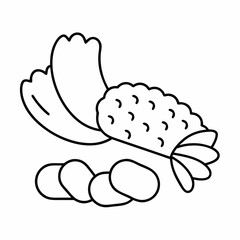 Crispy Snack Line Art Vector Design