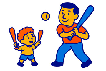 Learning the game a father and son bonding over baseball