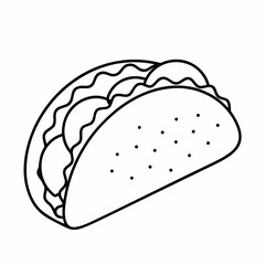 Crunchy Taco Vector Design