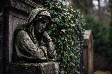 Fototapeta premium keeper of a cemetery