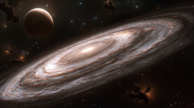 alien planet in space