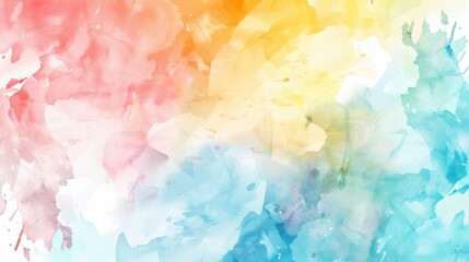 Fototapeta premium Colorful Watercolor Design: Pastel Gradients for Booklets, Posters & Cards