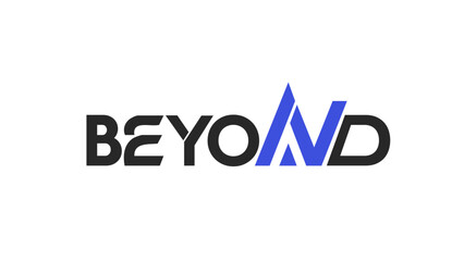 Beyond Tech Logo Design – Modern Futuristic Typography Brand Identity