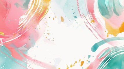 Colorful Watercolor Design: Pastel Gradients for Booklets, Posters & Cards