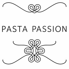 Delicious Pasta Passion typography Design