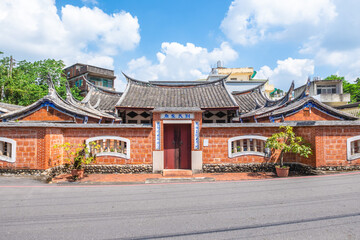 Fototapeta premium Xinpu Liu Family Ancestral Hall located at Xinpu Township, Hsinchu County, Taiwan