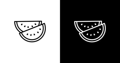 Watermelon Icon Set Design 