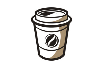 coffee cup isolated on white