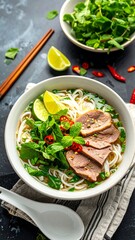 Noodle soup with duck