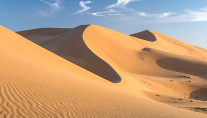 Dunes of the desert at sunrise