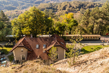 Jatare station of Sarganska Osmica (Sargan Eight) narrow-gauge heritage railway, Serbia