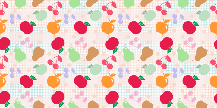seamless pattern with fruit  colorful background