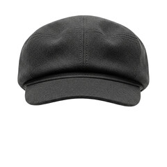 Fashionable dark grey newsboy cap made of wool for a classic vintage and retro casual style