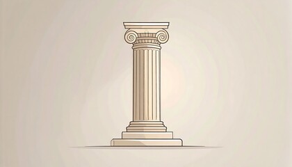 Elegant antique column