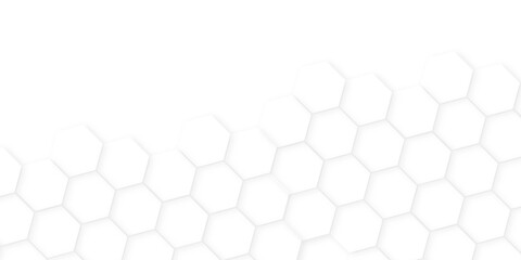 hexagon concept design abstract technology background,beautiful geometric pattern white gray hexagonal,geometric mesh cell texture. modern futuristic wallpaper.