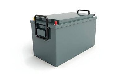 Ecology A solar battery storage pack, isolated on a white background, for renewable energy visuals, green technology branding, and sustainable (3)