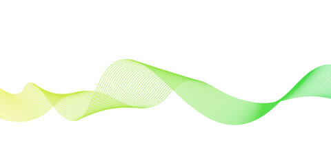 Smooth stylish abstract green wave background,dots on a whit clean and fresh background,green lines vector banner template background design.green wave melody lines on white background,