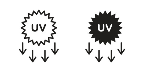 UV icon symbol for logo, web, app designs.